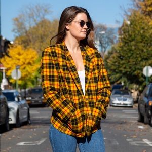 Vintage plaid blazer
